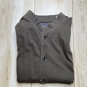 32 Bar Blues Cotton Vest Mens Small Gray Retro Lightweight Pockets